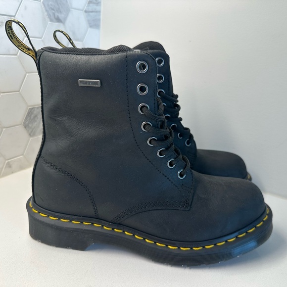 Dr. Martens Shoes - Dr. Martens 1460 Waterproof Drywair Black Lace Up Doc Boots Women’s Size 6 NWOB